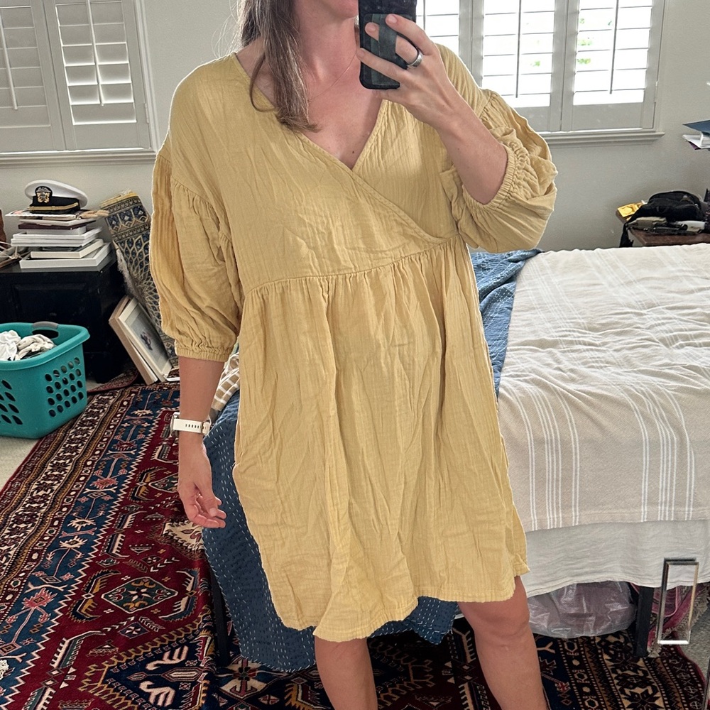 100% organic cotton muslin dress